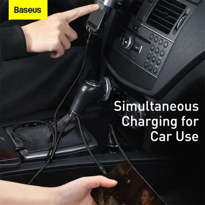 Baseus Rapid Series 3-in-1 Fast Charging Cable (Type-C to Micro USB, Lightning & USB-C) PD 20W