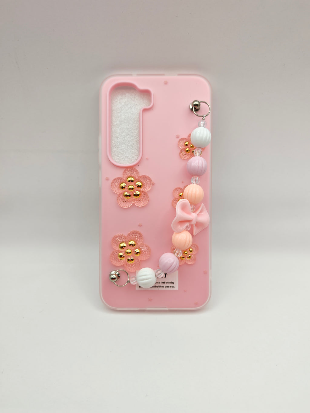 infinix hot 60 pro plus Cute 3D Floral Mobile Back Covers with Matching Beaded Bow Wrist Straps