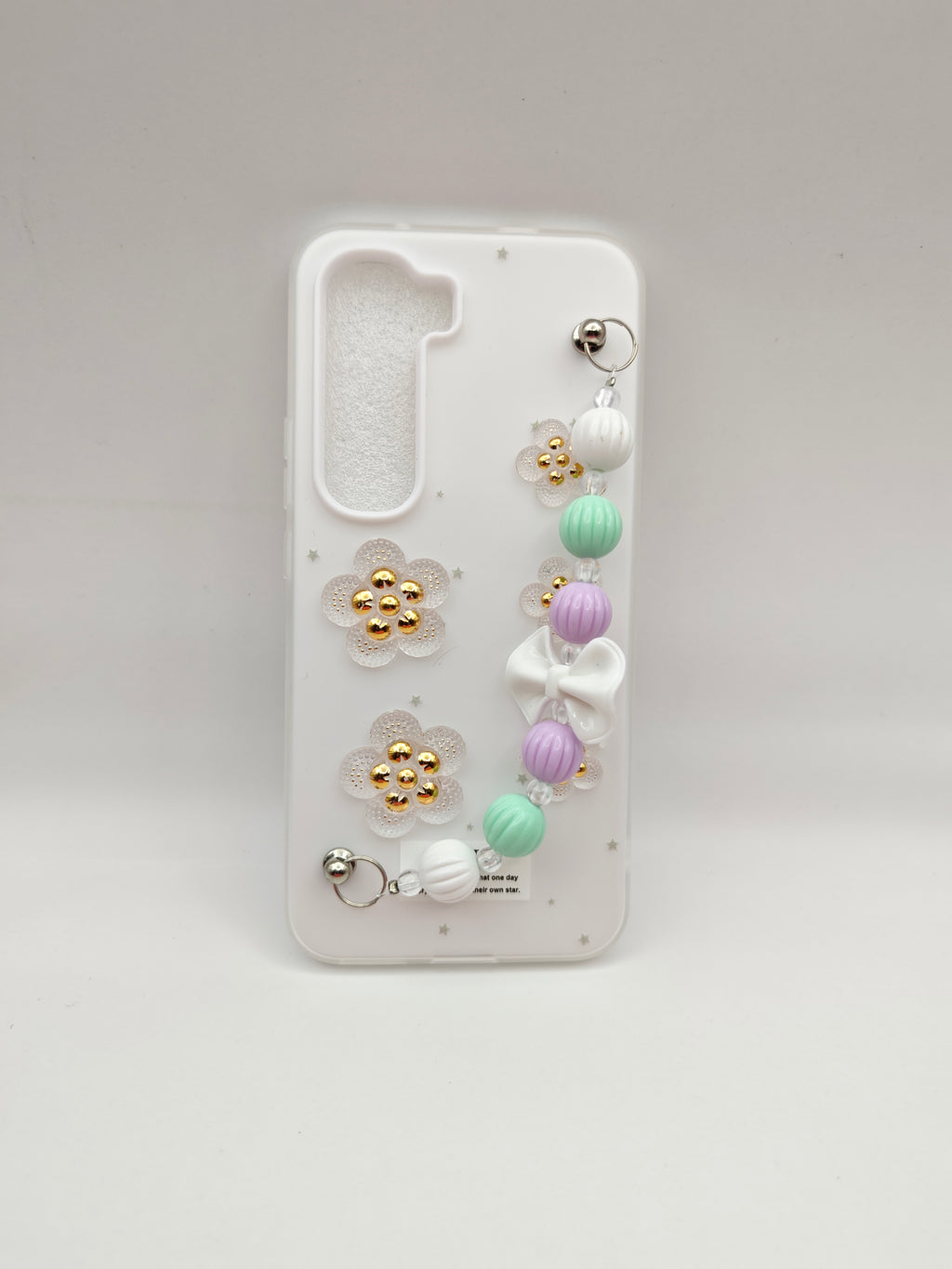 infinix hot 60 pro plus Cute 3D Floral Mobile Back Covers with Matching Beaded Bow Wrist Straps