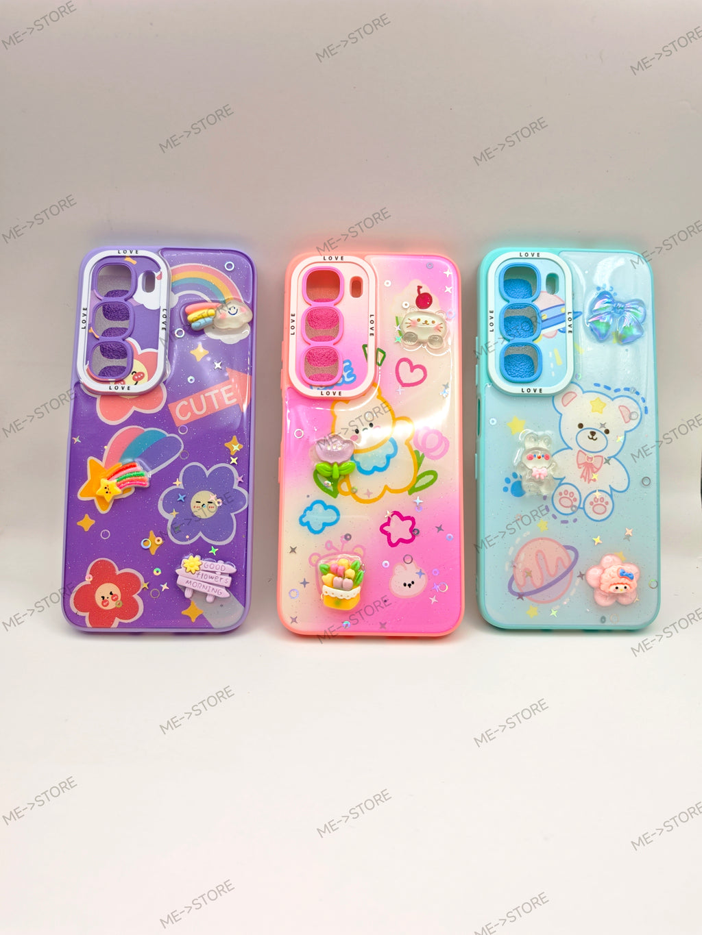 infinix hot 60i and hot 60 Pastel Dream 3D Kawaii Charm Phone Case