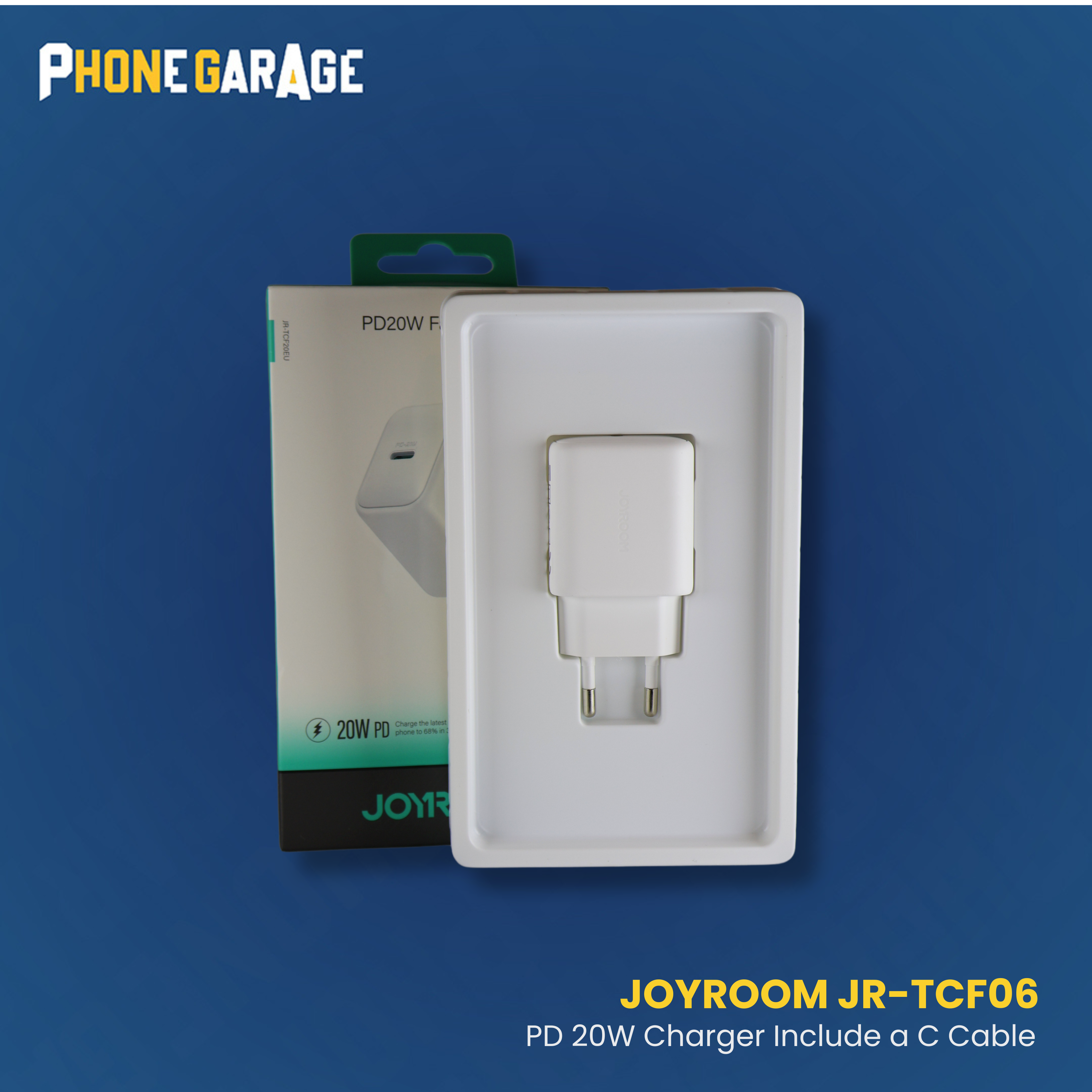 Joyroom JR-TCF11 is a 20W mini intelligent fast charger designed for modern smartphones and tablets