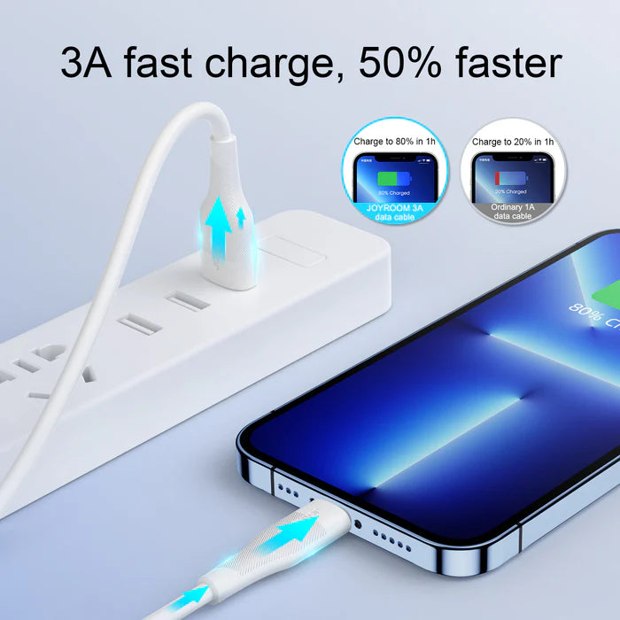 USB-A to Micro USB Fast Charging Cable 3A High-Speed Durable Data Sync Cable