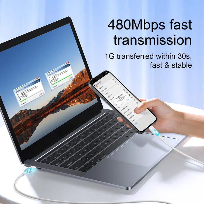 USB-A to Micro USB Fast Charging Cable 3A High-Speed Durable Data Sync Cable