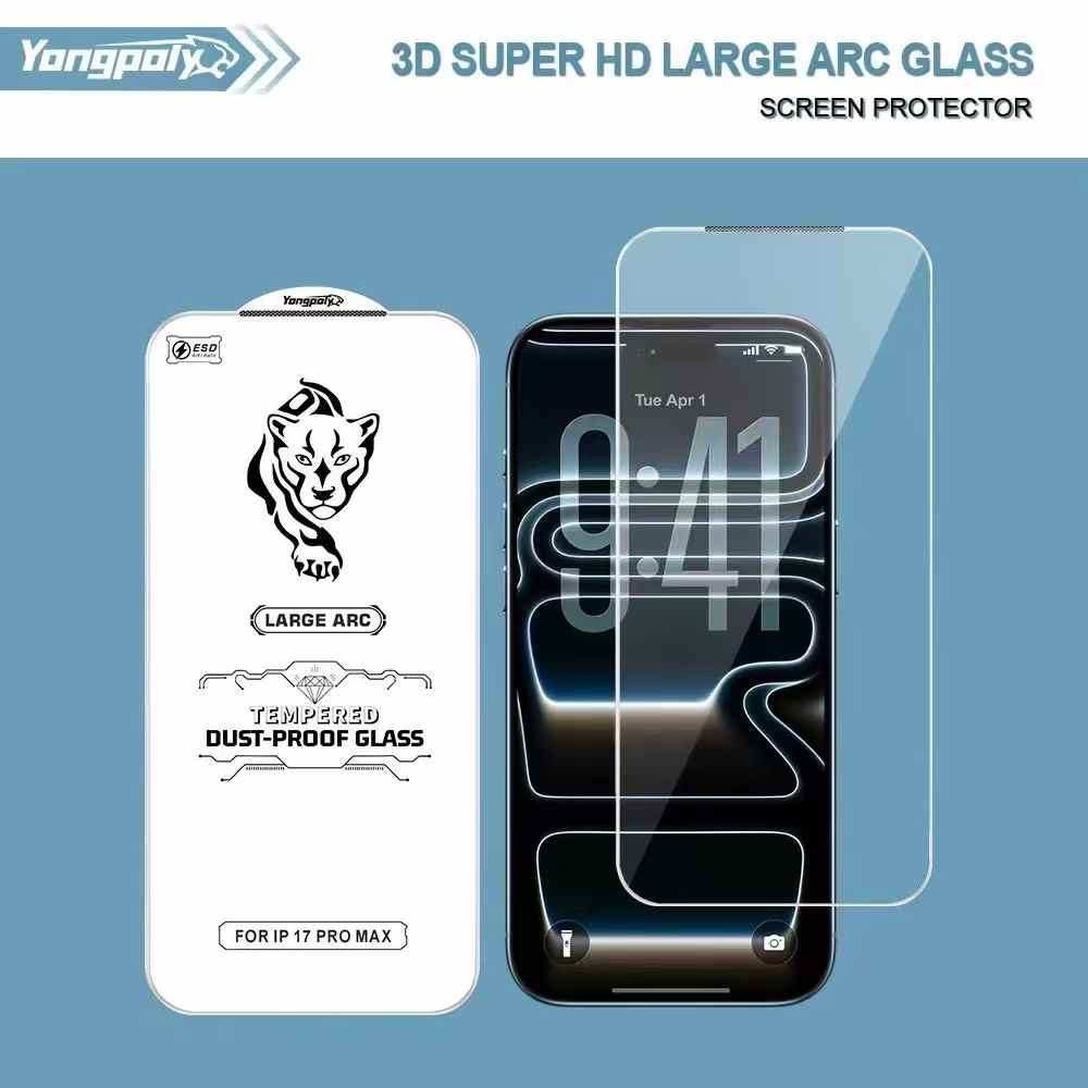 Yongpoly 3D Super HD Large Arc Glass for the iPhone series is a premium tempered screen protector.