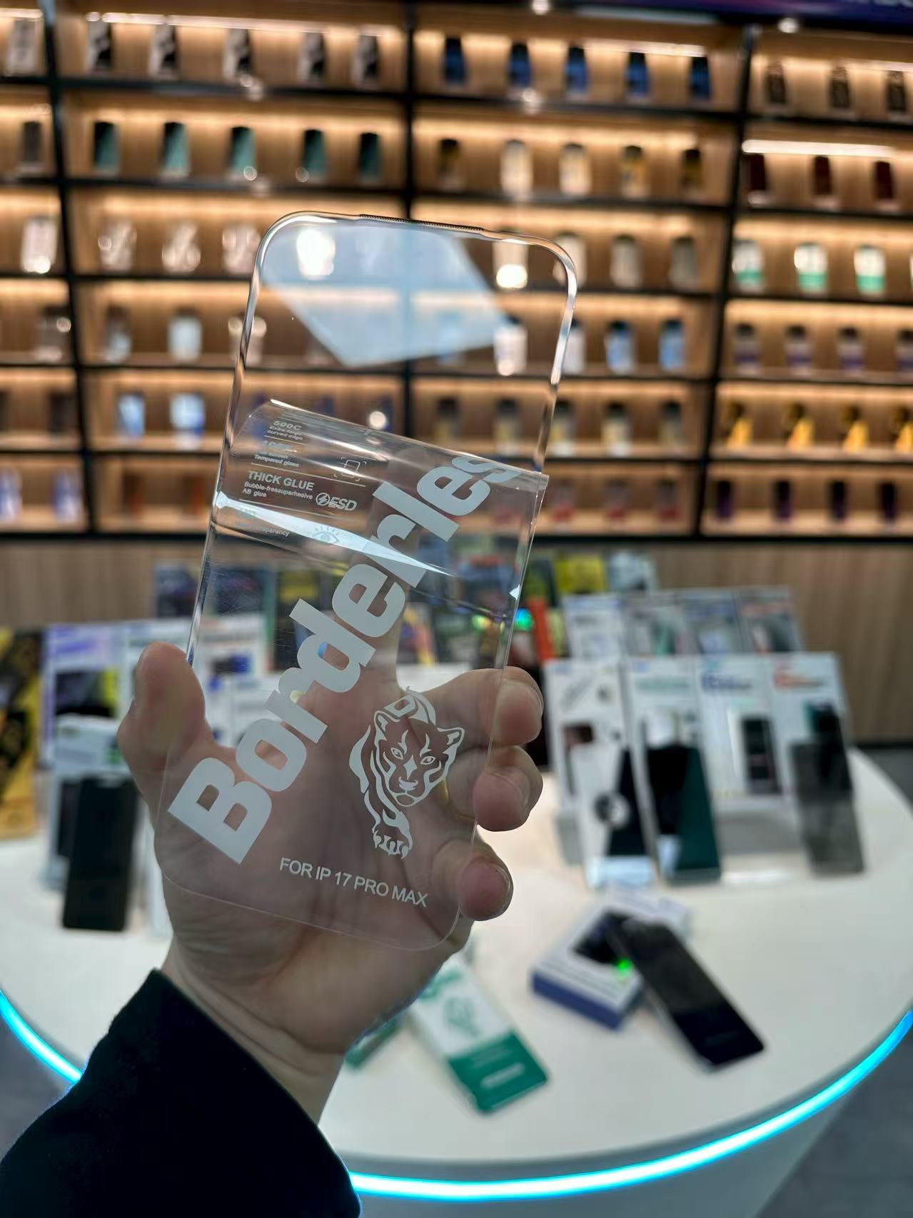 Yongpoly Iphone series Borderless 500CC tempered glass availble at mobile essentials store ,pakistan